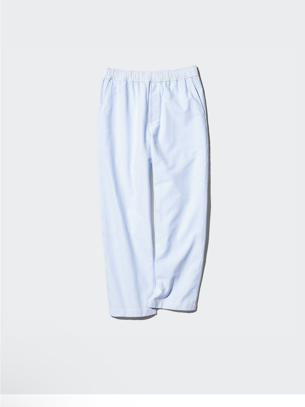 Uniqlo Cotton Relaxed Ankle Pants | Striped